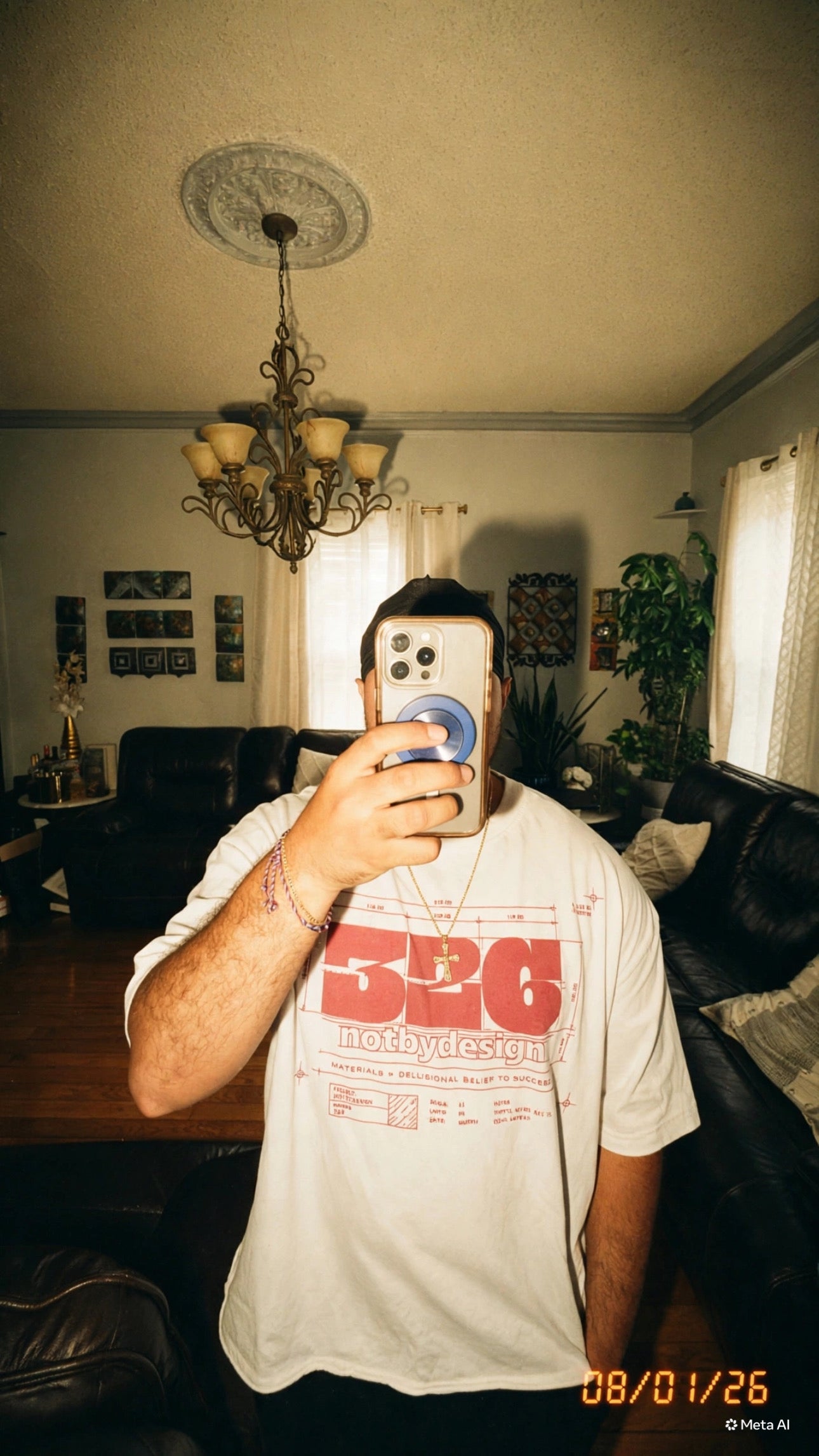 Wearing the 326 blueprint tee, vintage boxy fit